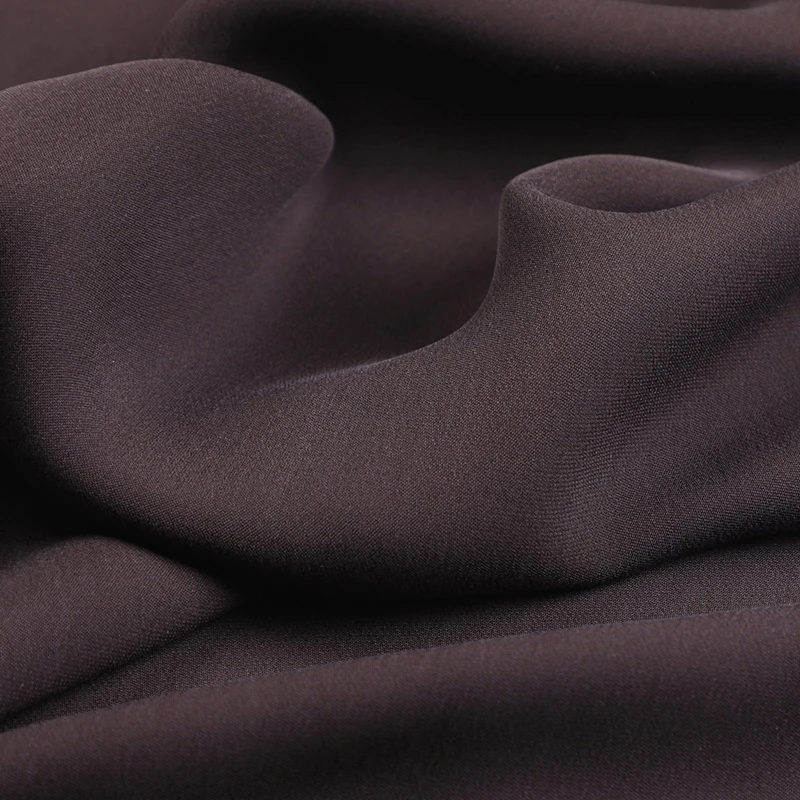 105CM Wide 22MM Solid Color Silk Fabric for Summer Dress Shirt Pants Cheongsam,Brown Sand Wash Heavy Silk Fabric R166