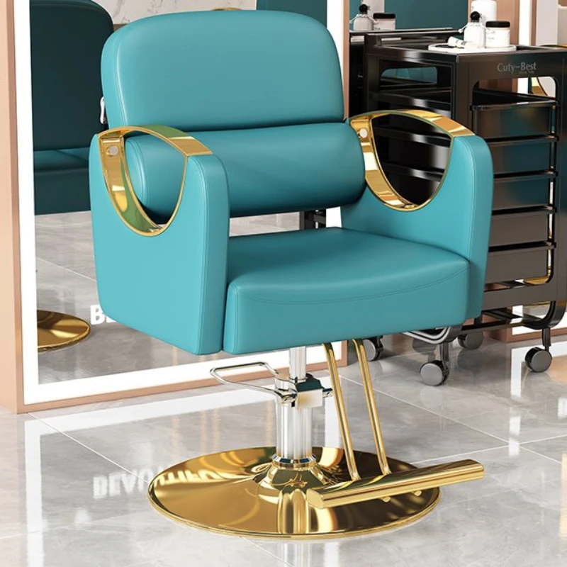 Professional Hairdressing Chair Swivel Chair Wheels Pulley Salon Hair Stylist Beauty Living Room Rotating Silla De Barbero Silla