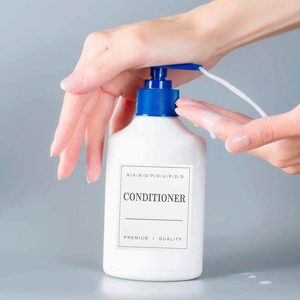 

2 Sets Pvc Waterproof Laundry Jars Shower Bottle Stickers Organizing Tags Soap Dispenser Travel Toiletry Adhesive Stickers Easy