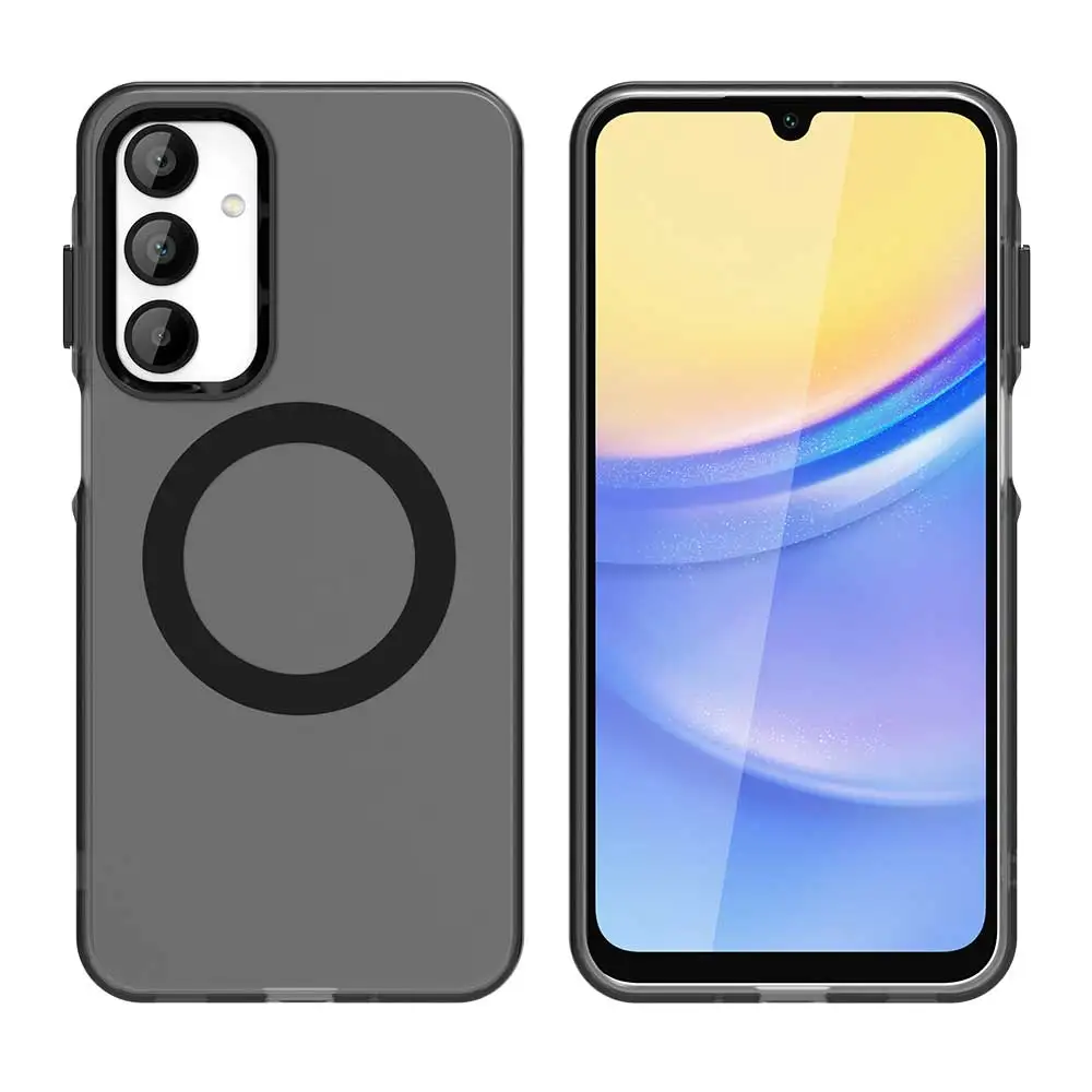 شحن لاسلكي مغناطيسي فاخر لحافظة Magsafe لهاتف سامسونج جالاكسي A16 A26 A36 A56 A06 غطاء ممتص للصدمات كاندي #1