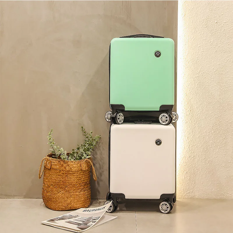 New Youth 14/16 inch Fashion Version Boarding Box Suitcase Female Board the Plane Multi-size Small Lightweight Rod Box Male