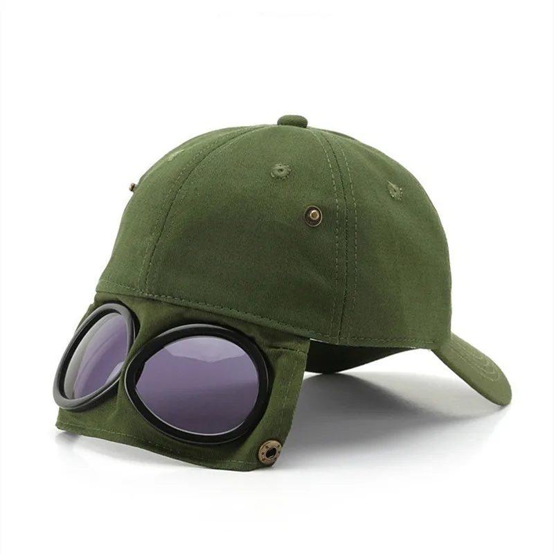 New Aviator Hat Summer Personality Glasses Baseball Cap Female Unisex Sunglasses Male Cap Baseballcap Boys Cap