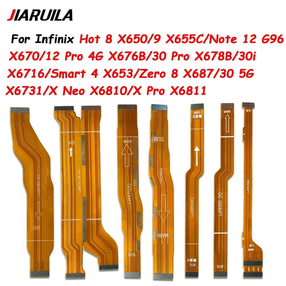 Main Flex Cable For Infinix Note 10 Pro 11 Pro 12 30 5G X693 X695 X697 X670 X676B Connect Mainboard To LCD Screen Ribbon