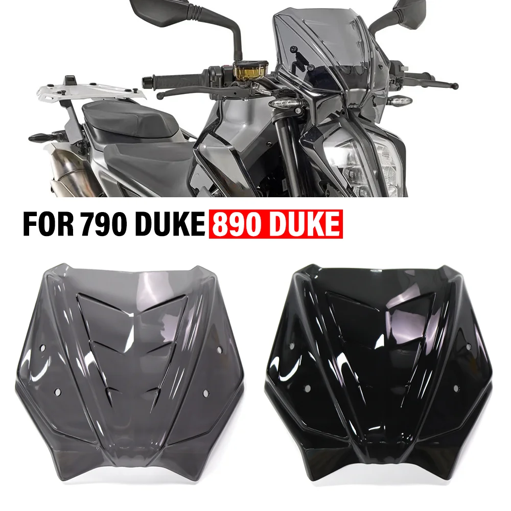 

FOR 790 890 Duke 2018-2024 790Duke 890Duke GP/L/R Motorcycle Front Windscreen Windshield Fly Wind Deflector Wind Shield Screen