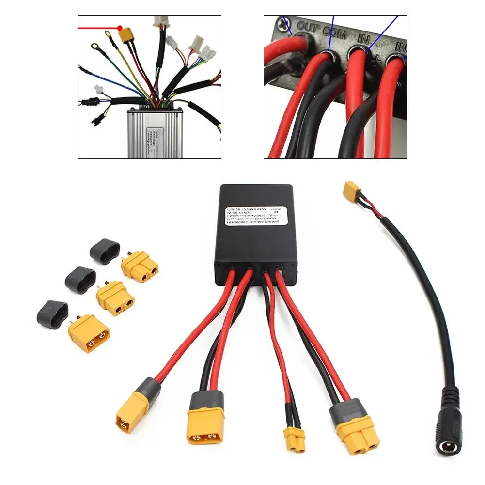 

20A/30A/40A Double Battery Parallel Module With Rechargeable Electric Bicycle Battery Parallel Module Including Charging Line