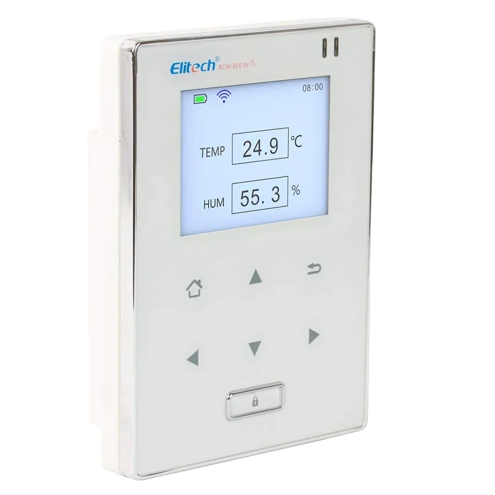 2024 Elitech RCW-800 Wireless Real Time umidità temperatura Data Logger Wifi con sonda esterna