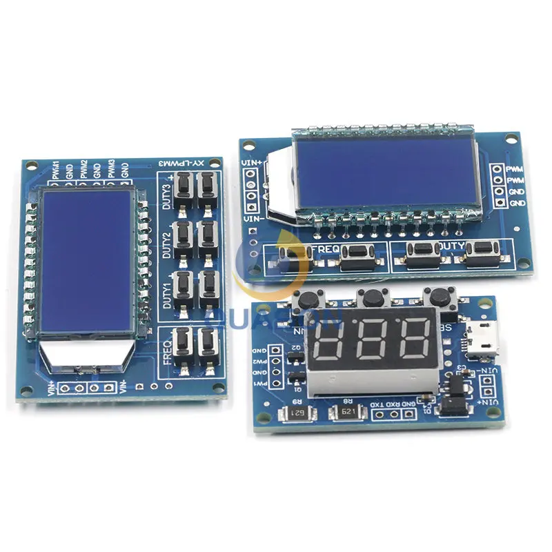 Signal Generator PWM Pulse Frequency Duty Cycle Adjustable Module LCD Display 1Hz-150Khz 3.3V-30V PWM Board Module