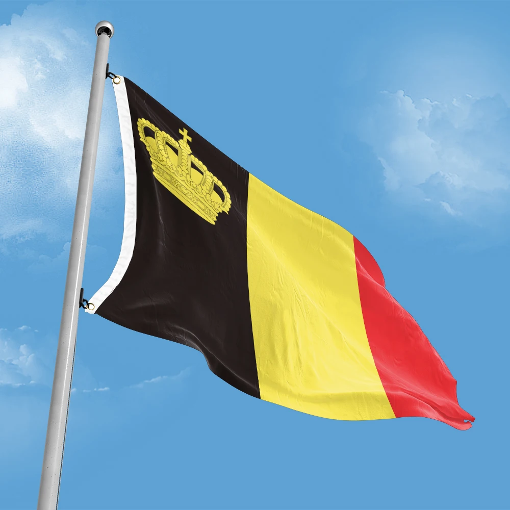 Belgium yacht ensign Flag 3ft x 5ft Polyester Banner Flying 90* 150cm Double Penetration Custom Outdoor Indoor Double Stitching