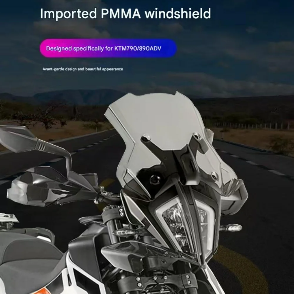 For 19-21 years KTM790ADV modified windshield 890ADV modified front windshield competition windshield chest protector 790/890ADV