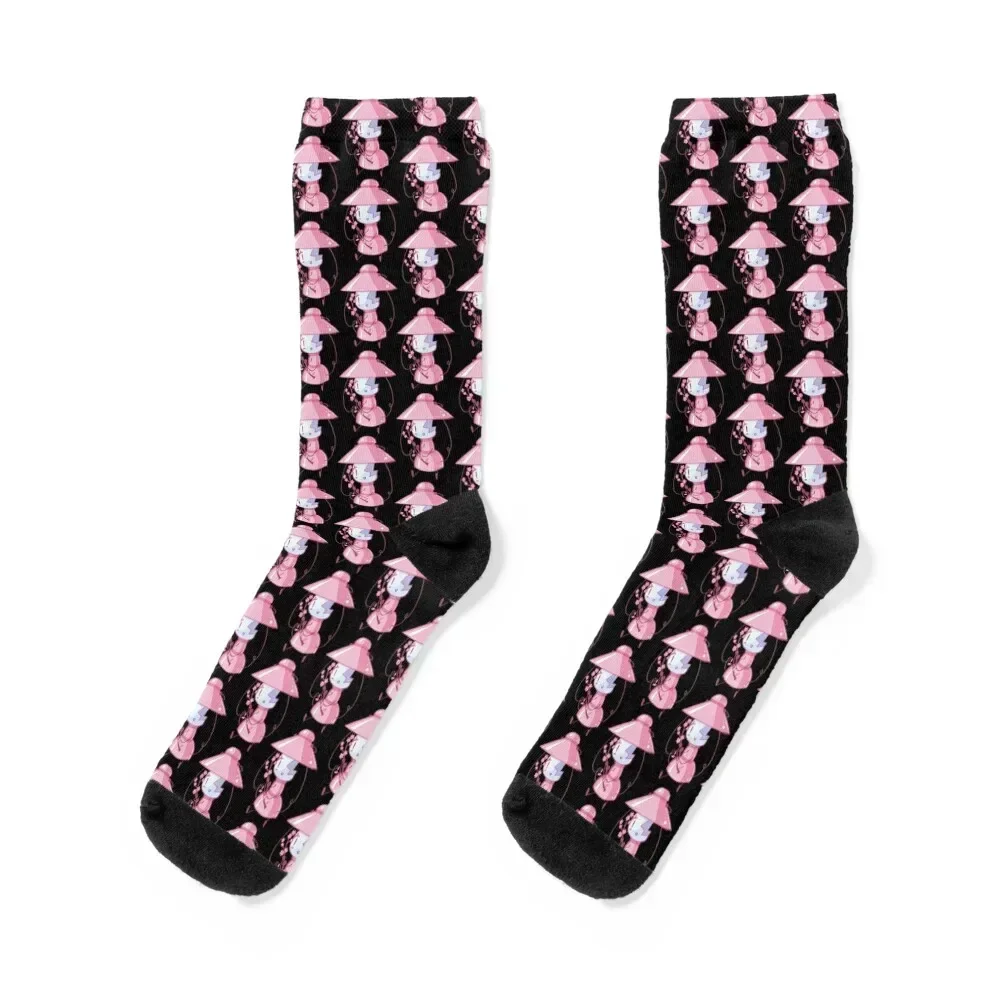 

Sakura Pink Flower Airy Socks hiphop kawaii funny sock soccer anti-slip Socks Ladies Men's