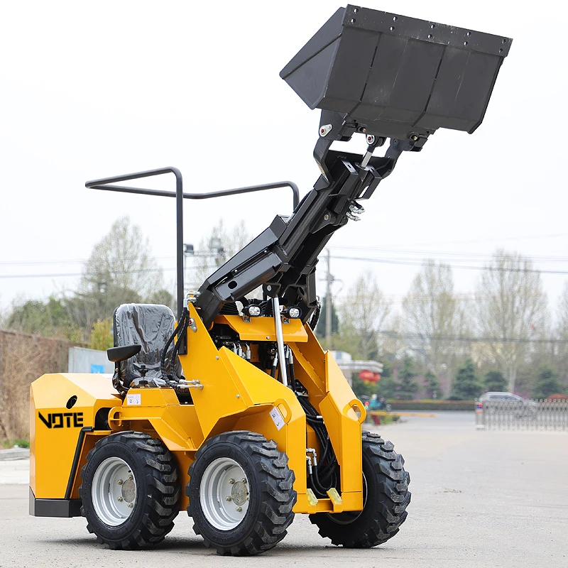 Compact Loader Mini Skid Steer Loader Cheap Small Backhoe mini wheel loader for sale Garden Orchard Farm machine customized