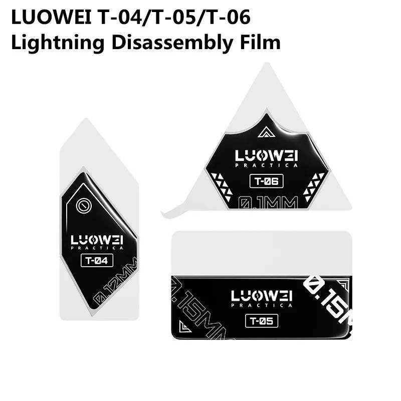 LUOWEI T-04 T-05 T-06 LCD 화면 제거 프라이 시트, 휴대폰 마더보드 뒷면 커버 분해 수리 카드 도구