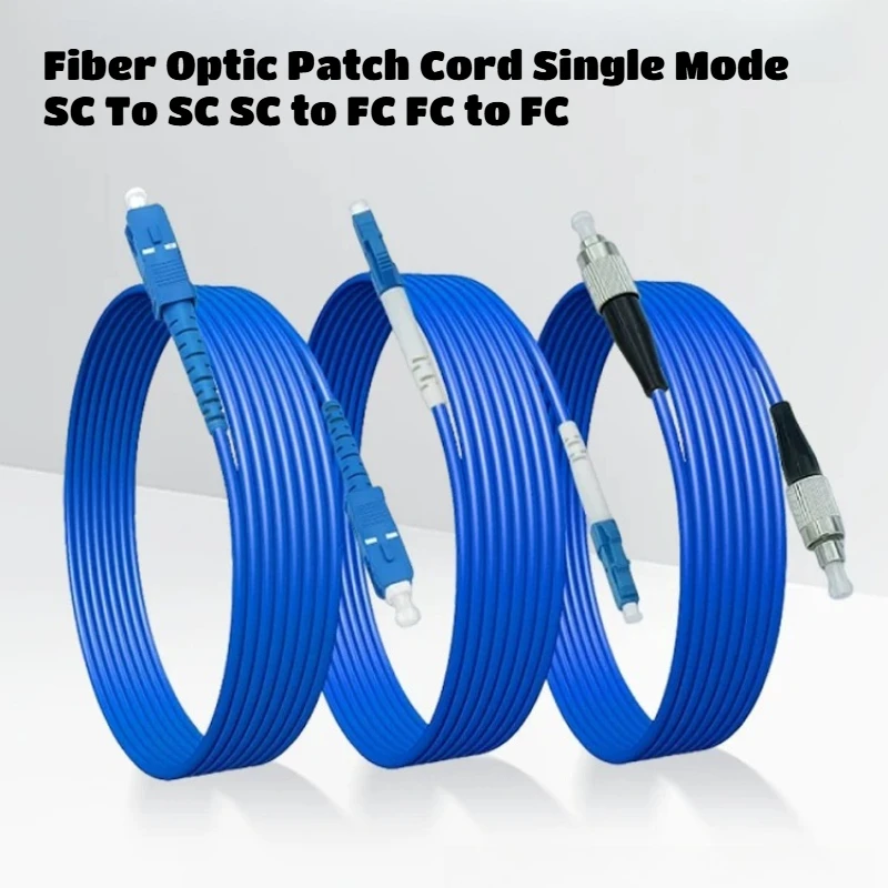 Fiber Optic Patch Cord Single Mode SC To SC SC To FC Anti Rodent Anti Tensile Single Core 10M/30/50M Tail Fiber Extension Wire