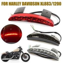 Luz trasera LED para motocicleta Harley Davidson XL883 XL1200 XL 883 1200 Sportster Iron, accesorios para guardabarros trasero, freno