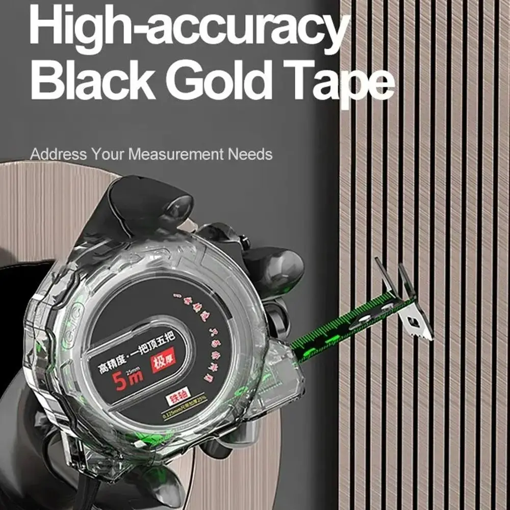 

Durable 5 Meters Measuring Ruler Clear Double-sided Ruler Measuring Tape Precise Self-Locking Fluorescent Wide Ruler Woodworking