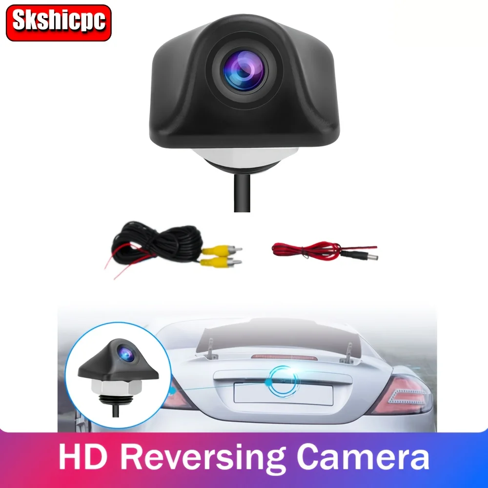 1pc HD Night Vision Backup Camera Wide Angle Rear View Parking Camera, Suitable for Car Reversing