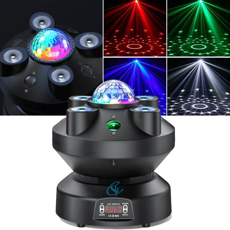 70W Pattern Magic Ball Moving Head Light Stage Effect Disco Light DMX512 for DJ Club Wedding Family Party