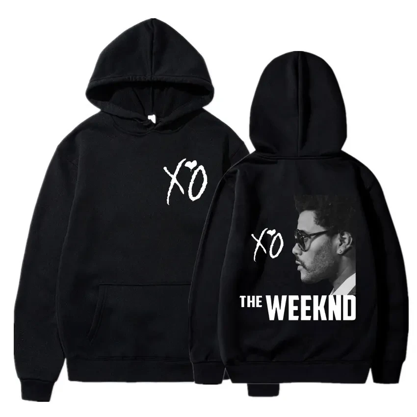 

Men's Fashion Oversized Pullovers Hoodie The Weeknd XO Albums Print Sweatshirt Unisex Softstyle Vintage Hip Hop Clothing Hoodies