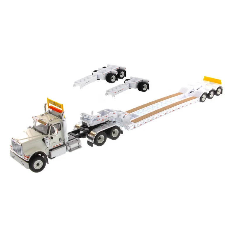 Diecast Model Replica 1:50 Schaal INTERNATIONALE Vrachtwagen Trailer Head Voertuig Uitgebreide Trailer Legering Model, Relatiegeschenk DM71015