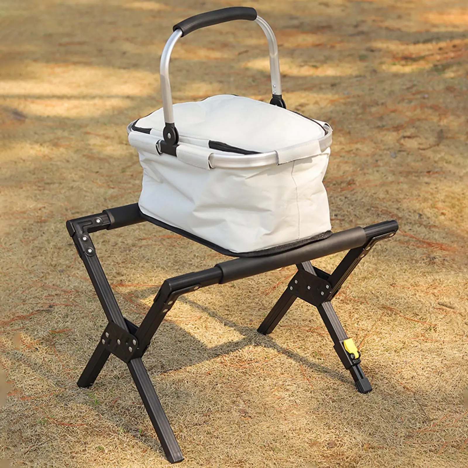 

Folding Cooler Stand Cooler Box Stand Rack Lightweight Adjustable Fridge Ice Box Holder for Hiking Picnic BBQ Fishing Outdoor