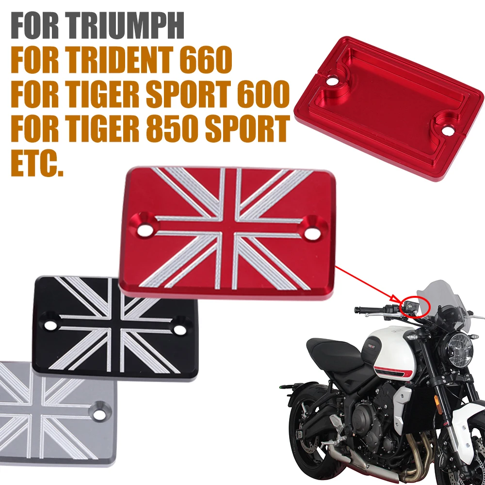 For Triumph Trident 660 Tiger Sport 660 850 Trident660 Motorcycle Accessories Front Brake Fluid Tank Reservoir Cover Oil Cap