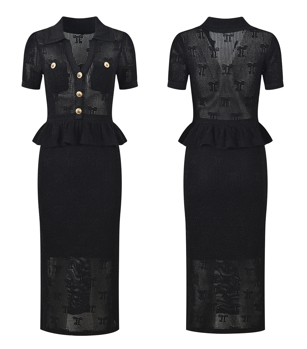 

Ele Bla Maxi Dr V-Ne Slimming Bell Sve Splice High-Defn Summer New Sle Women's Faion Dr