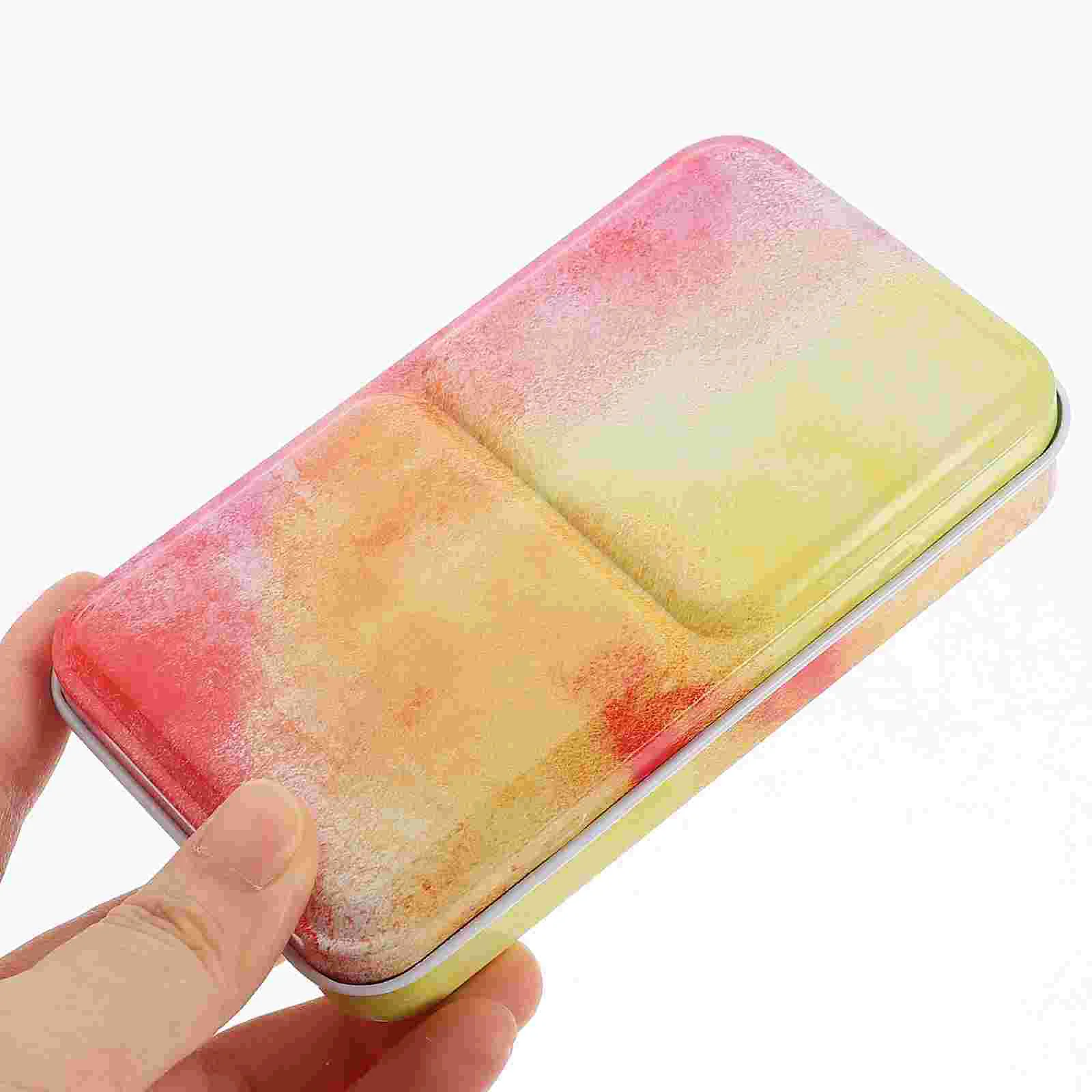 Painting Box Watercolor Palette Student Mini Tinplate Wet Pallet Compartments Cases