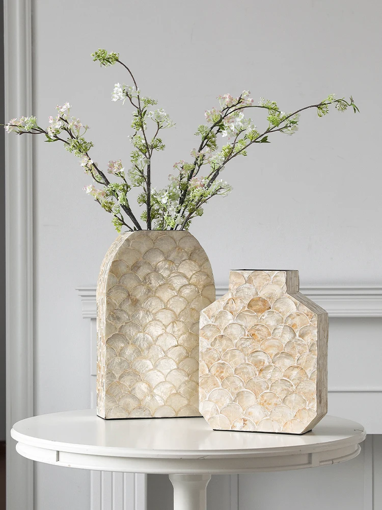 

High-End ell Flower Vase Decorative Ornaments for Living Room Dining Table Silk Flowers Artificial Flowers Bouquet Sta Set