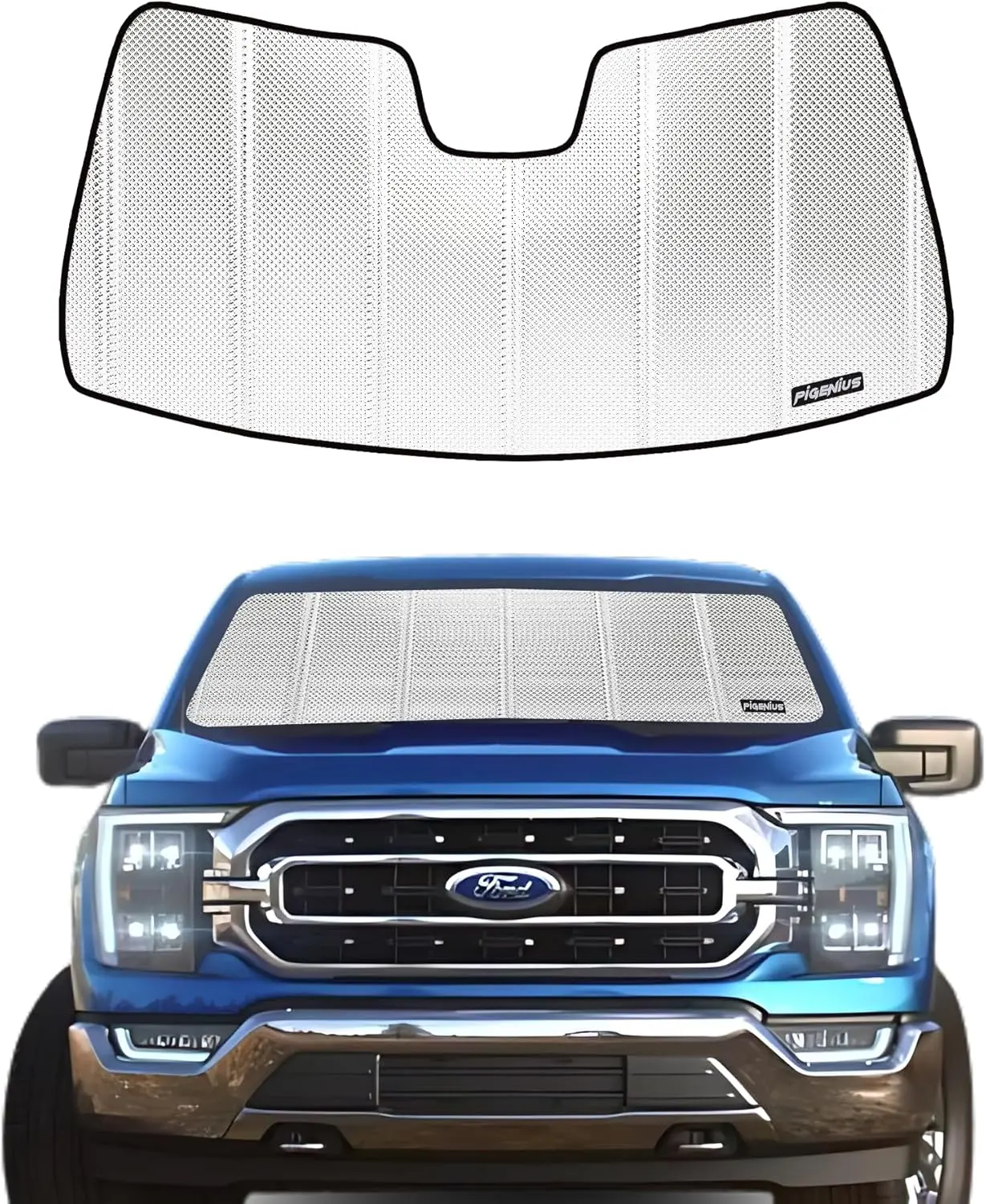 

Солнцезащитный козырек на заказ для Ford F150 2015-2020 — светоотражающая алюминиевая пленка для защиты переднего окна