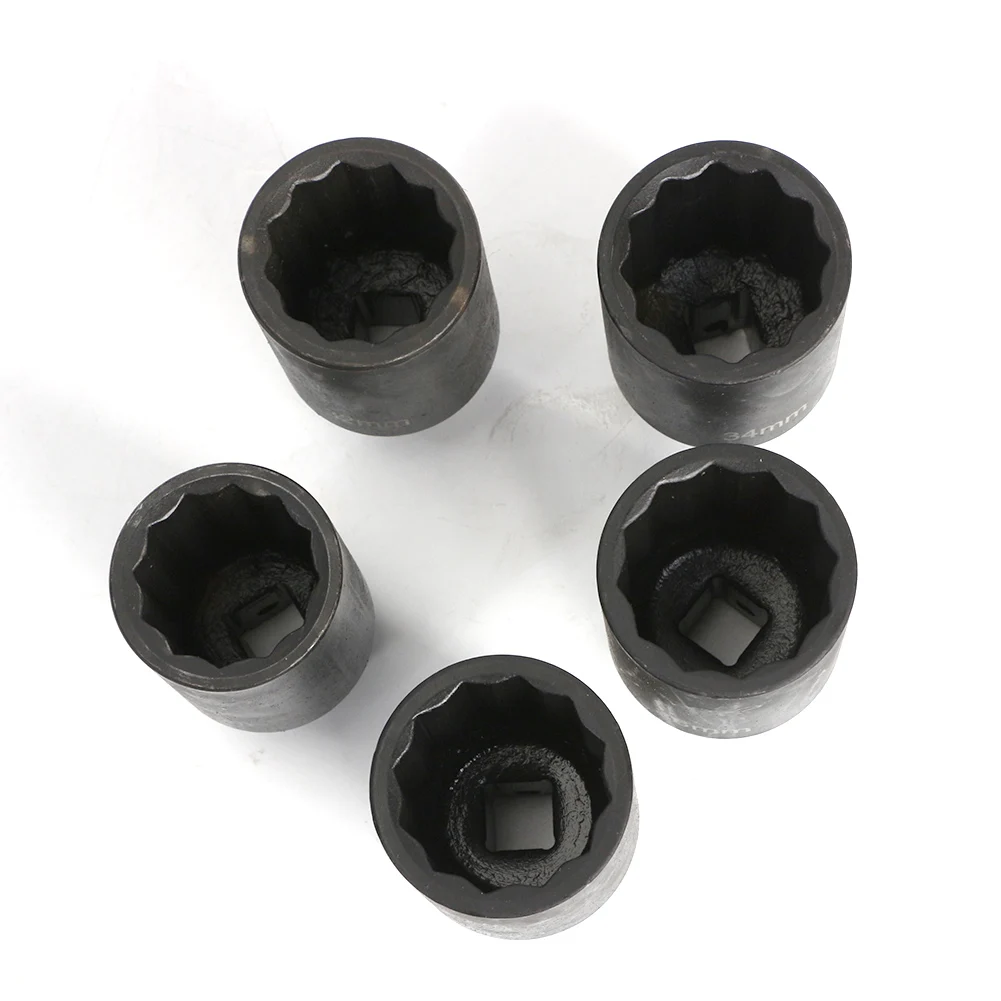 12 Point Axle Nut Sockets Heavy Duty 5pcs Deep Impact Socket Set 30mm 32mm 34mm 35mm 36mm