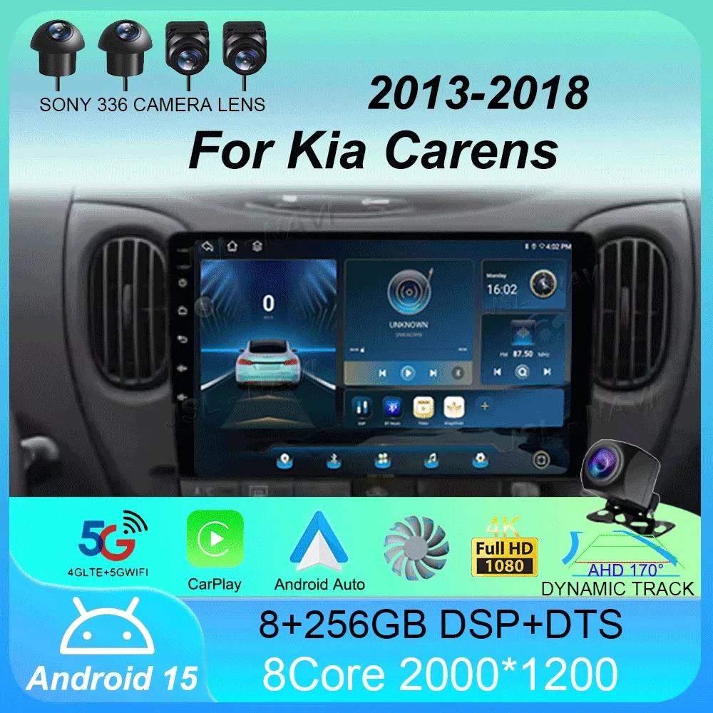 

Car Radio Android 15 for Kia Carens 2013 2014 2015 2016 2017 2018 Multimedia Video Player Navigation GPS Autoradio Audio Auto BT