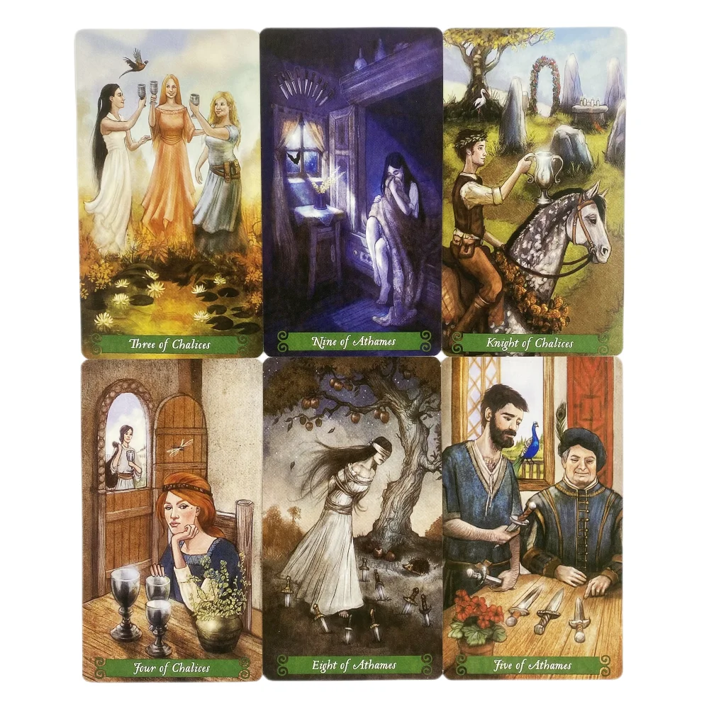 แม่มดสีเขียวไพ่ทาโรต์ Divination Deck เวอร์ชันภาษาอังกฤษ Edition Oracle Board เล่นเกมสําหรับงานปาร์ตี้