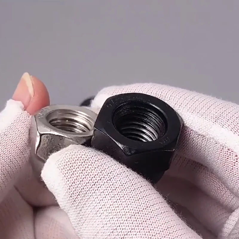 Nickel Plated Black Cap Nut GB923 M3 M4 M5 M6 M8 M10 M12 Decorative Ball Head Screw Cap Thread Hexagon Domed Cap Hex Nuts
