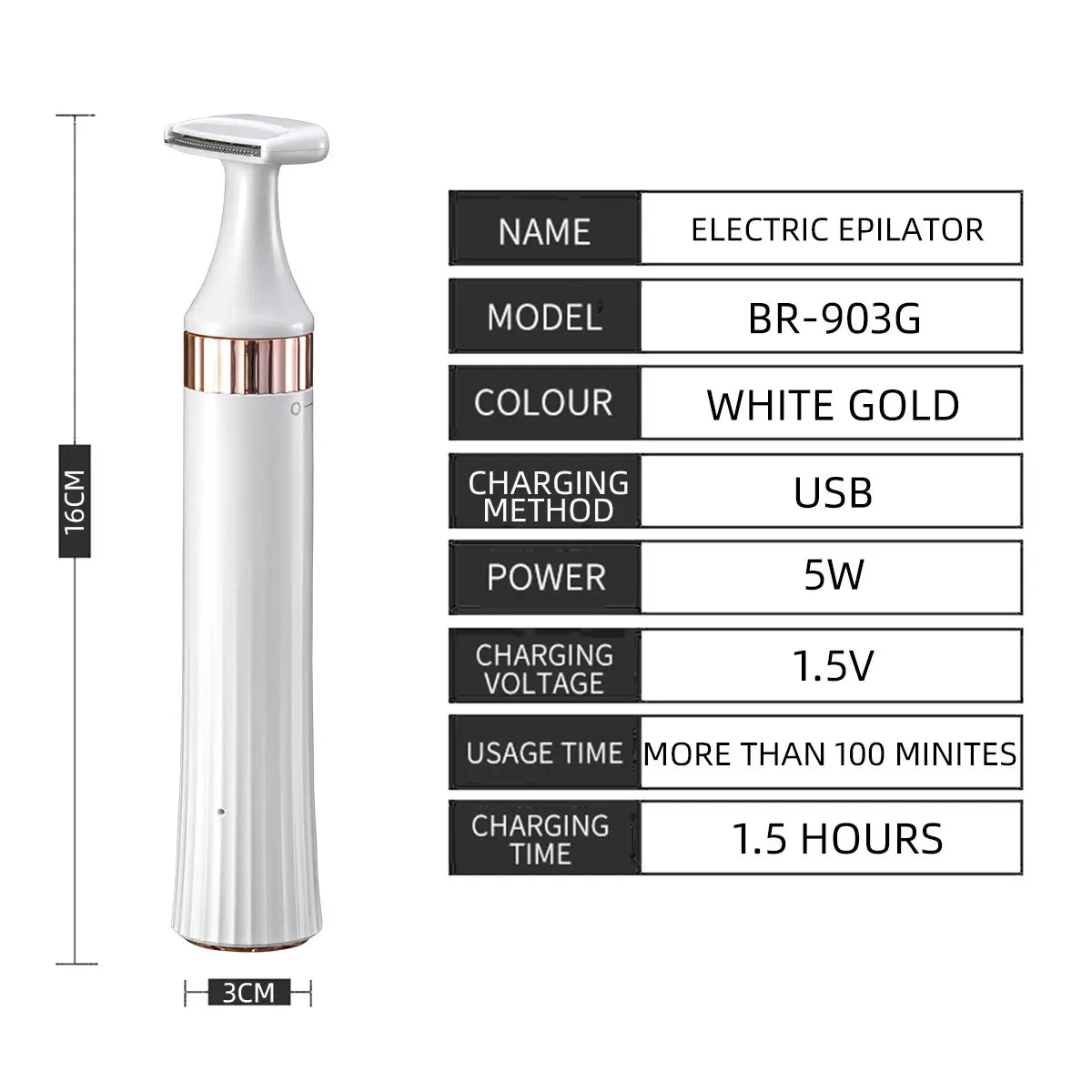 Electric Lady Shaver Epilator for Women Household Hair Trimmer for Groin Bikini Eyebrow Grooming Kit