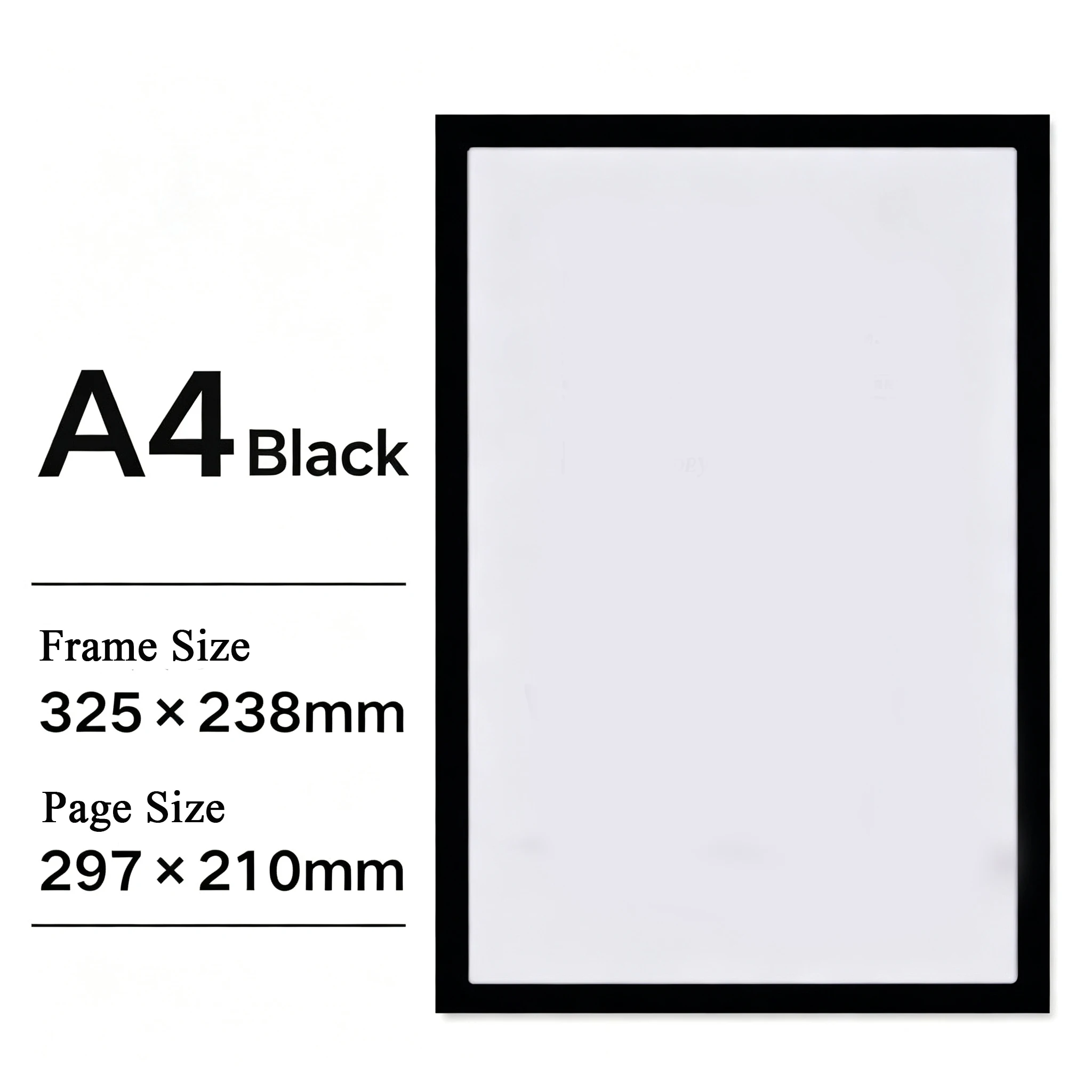 3pcs Magnetic Display Frame Sticker A5 A4 Magnet Picture Photo Wall Frame Stickers