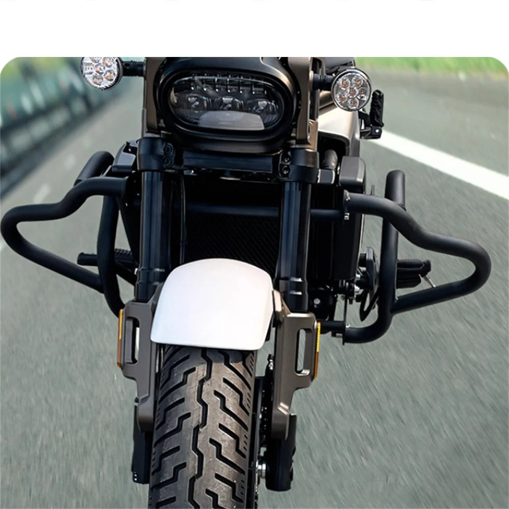 For QJMOTOR SRV700 bumper modification anti fall protection bar luggage rack rear tailstock backrest High quality bumper