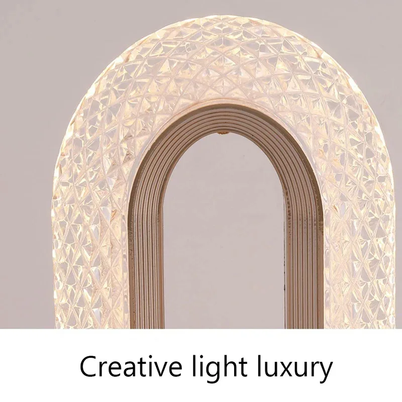 TOPLIVING Touch Control Reading Desk Lights USB Charging Acrylic Atmosphere Lamp Dimmable Installation-Free for Home Furnishing 