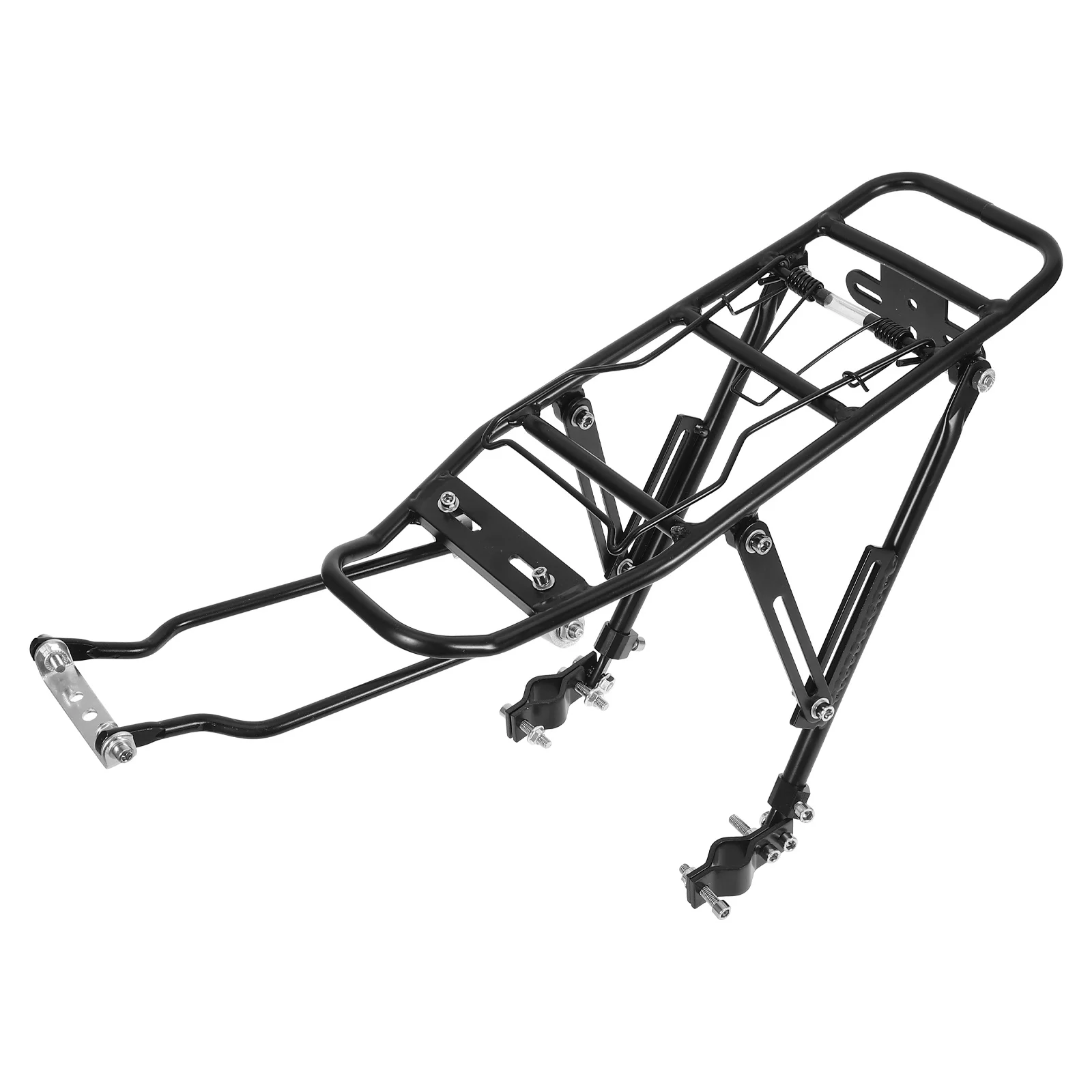 Aluminiowy bagażnik tylny z regulacją, praktyczny uchwyt na rower, odpowiedni do składanych rowerów górskich, odporny na zużycie.