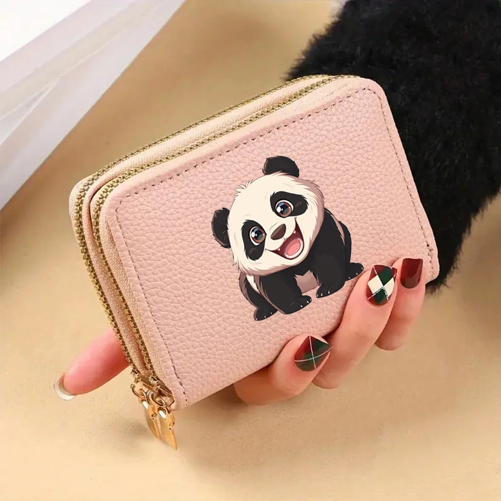 Cute Cartoon Mini Short Wallet for Women Portable High Capacity Student Zipper Coin Purse Anime Female Credit Card Holder