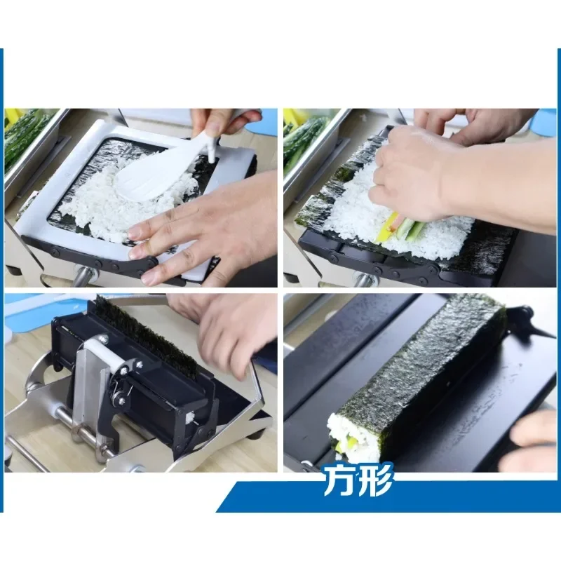 Energy Saving Sheet Sushi Rice Ball Making Machine Vegetable Meat Roll Sushi Machine