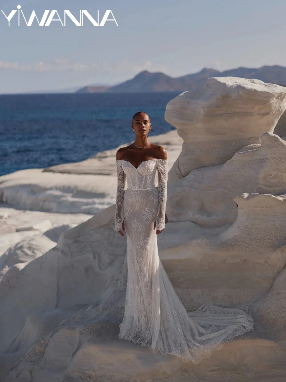 Romantic Beaded Lace Wedding Dress Dreamy Vneck Off Shoulder Mermaid Bridal Gown New Customized Classic Long Dresses For Bride