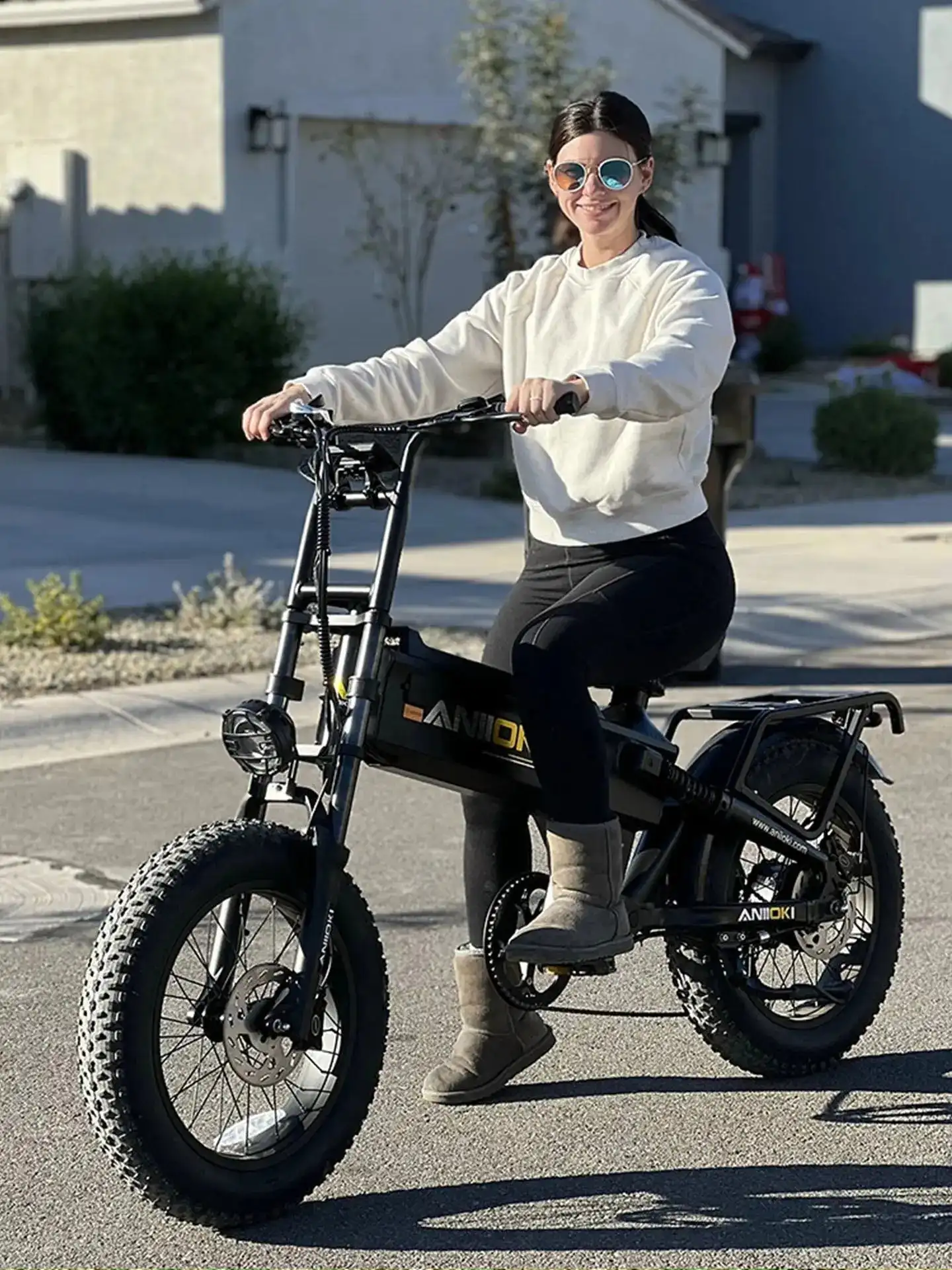 

2026 ANIIOKI Electric Bike 1600W Peak Motor 48V 60Ah 31mph lbattery Electric Bicycle 20"*4" Fat Tires A8 Pro Max Ebike