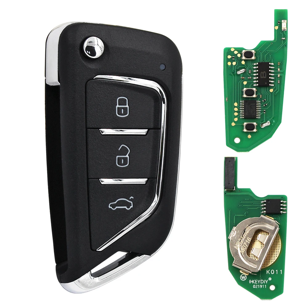 KEYDIY B21-3 3 Buttons Blank KD Remote Car Key For KD900/KD-X2/MINI Programmer Machine B Series 5pcs/Lot