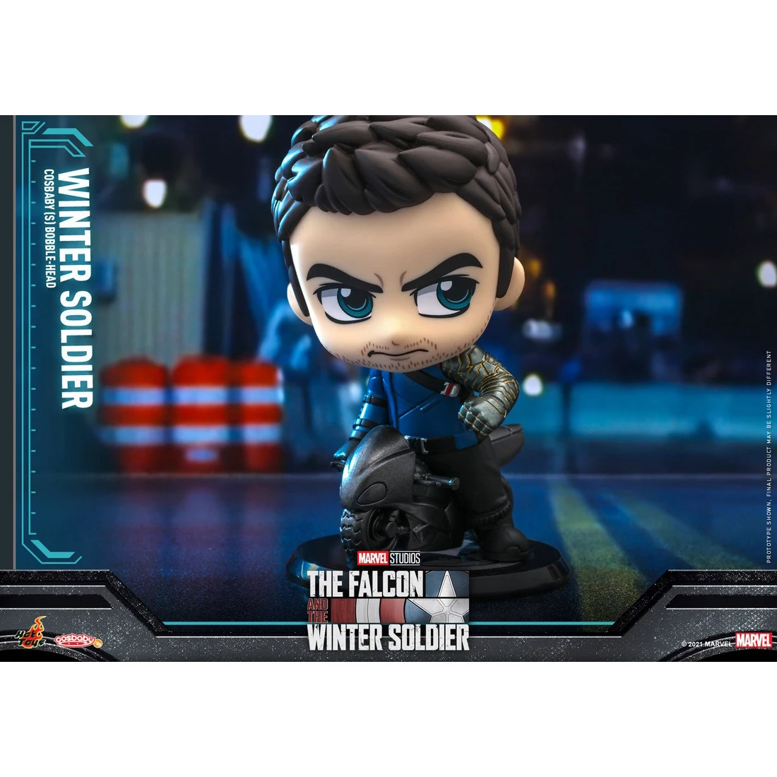 In Stock 100% Original HotToys COSBABY Falcon Winter Soldier COSB829 Movie Character Model Collection Artwork Q Version