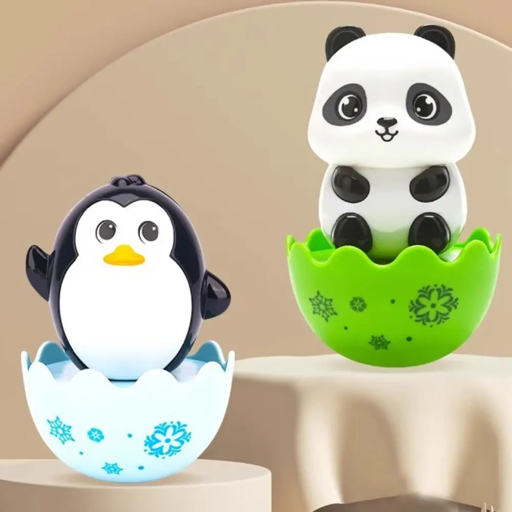 6 stks/set ABS Kleine Pinguïn Tumbler Speelgoed Handgemaakte Desktop Decoratie Kleine Schaap Tumbler Speelgoed Schommelstoel Speelgoed Collectie