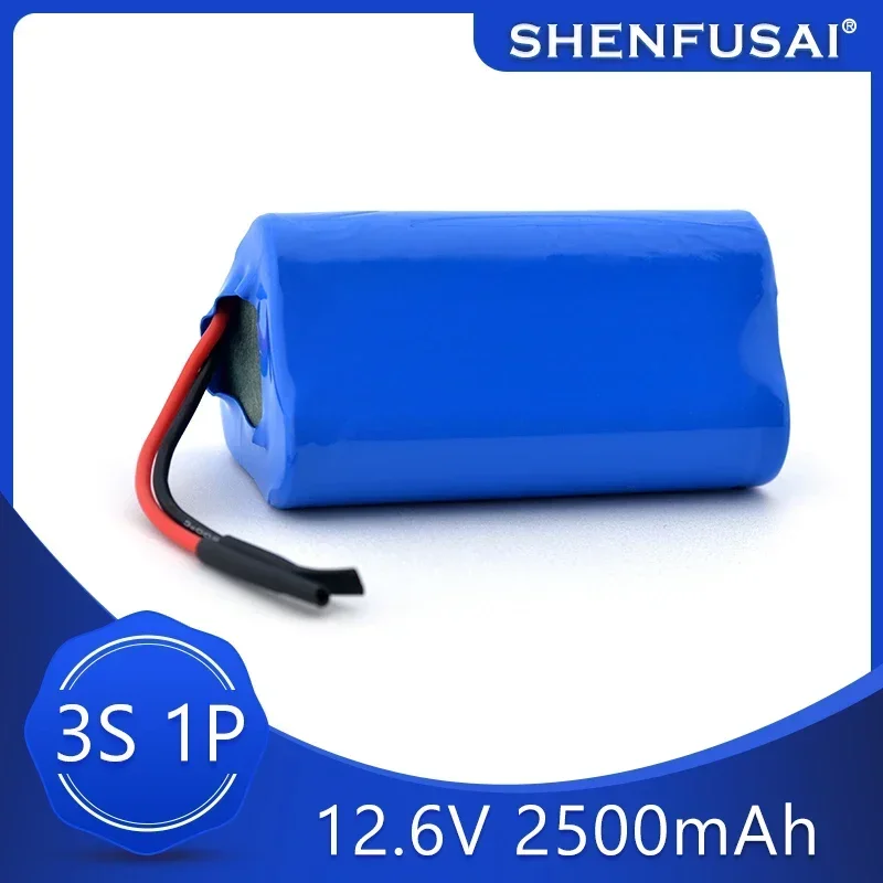 

12V Battery 3S1P 12.6V/11.1V 2500mAh 18650 Lithium-ion Battery Pack with 5A BMS for Backup Power Ups CCTV Camerar