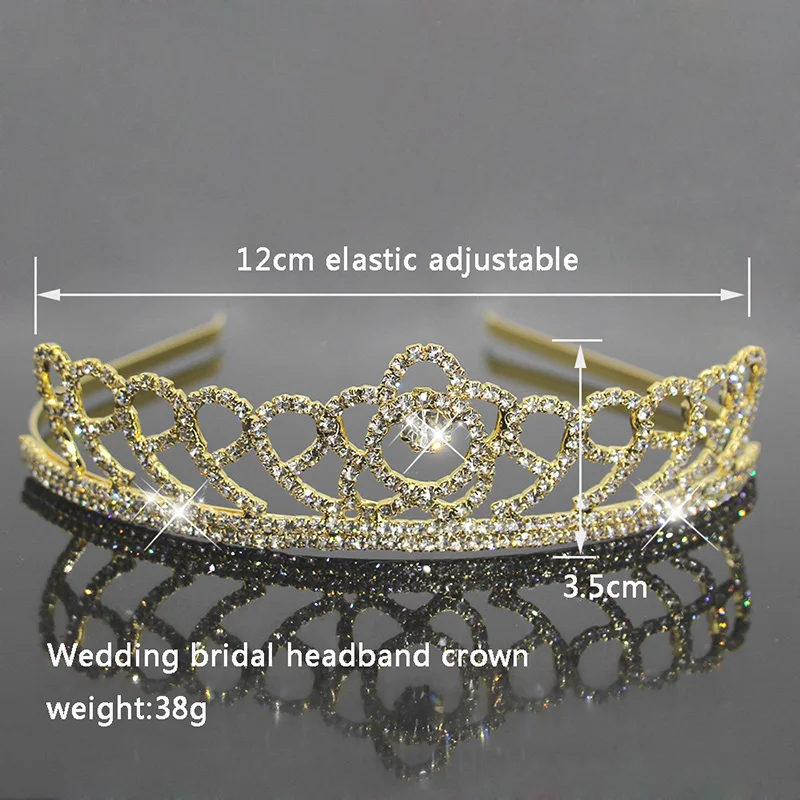 ZANLLOY Fashion Rhinestone Princess Crown Wedding Prom Hair Accessories Bridal Tiaras Birthday Party Headwear Gifts