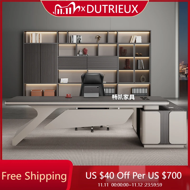 

Modern Creativity Office Desk Organizer Reception Work Secretary Computer Desks Minimalist Conference Escritorio Desk Furniture