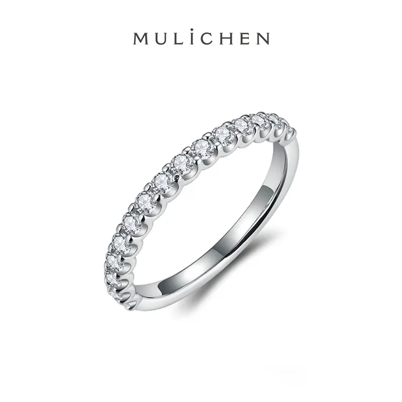 

MULICHEN Moissanite Plated With White Gold 925 Sterling Silver Ring Black Friday Sale 2022 Rings For Women Free Shippin