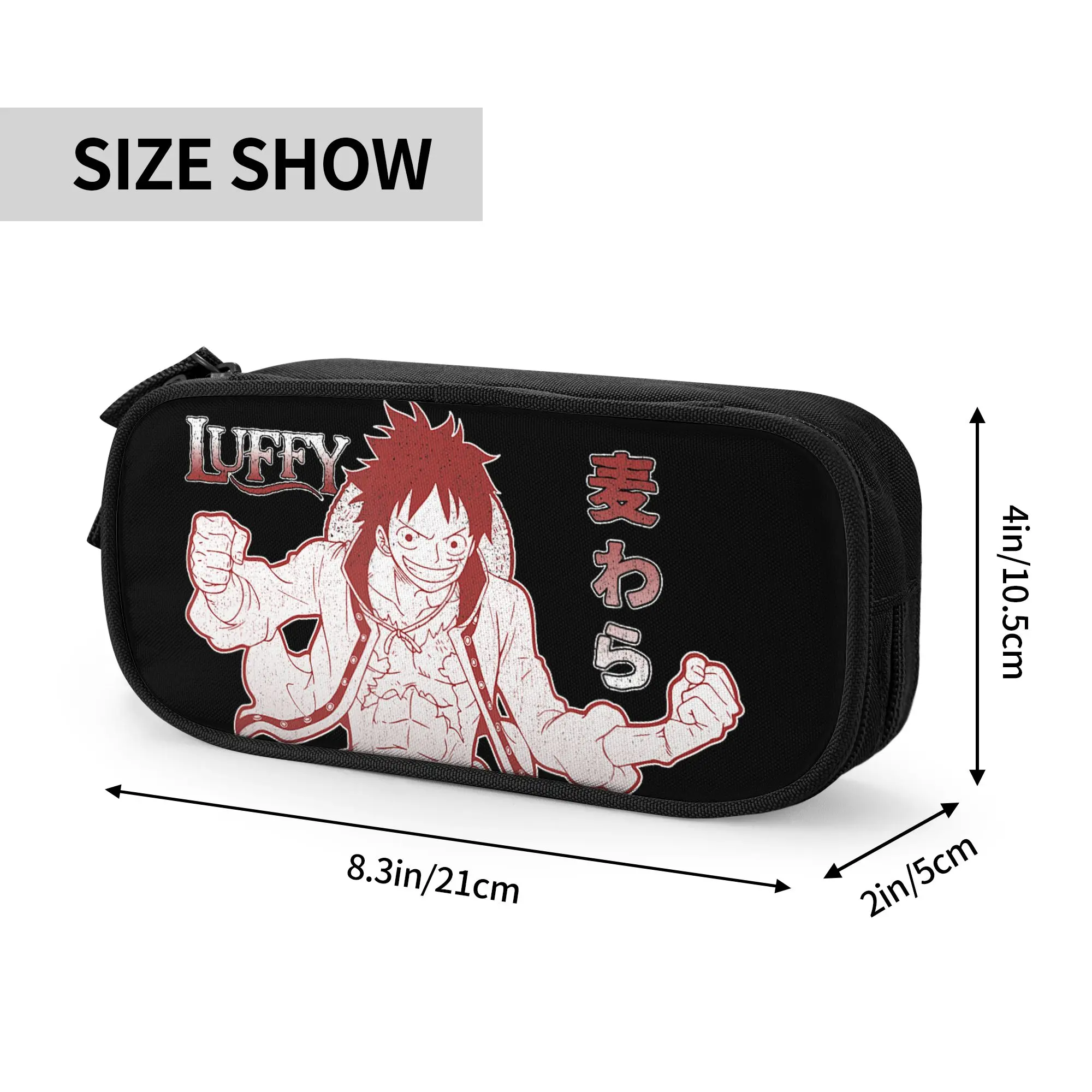 Large Capacity Bags for Child Cartoon One Piece Anime Straw Hat Monkey D  Handheld Study Bag for Boys Gilrs Kids